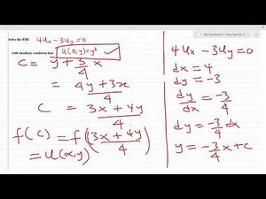 Solution to First order Partial Differential Equations ( Lesson 1 )