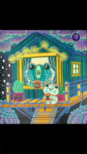 🌙✨ Treehouse Escape Buddy Color! ✨🐸