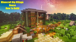 Minecraft | How To Build Big Village House - Tutorial Minecraft Map