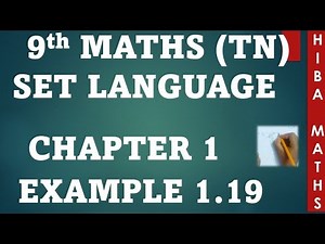 9th maths chapter 1 example 1.19 tn samacheer hiba maths