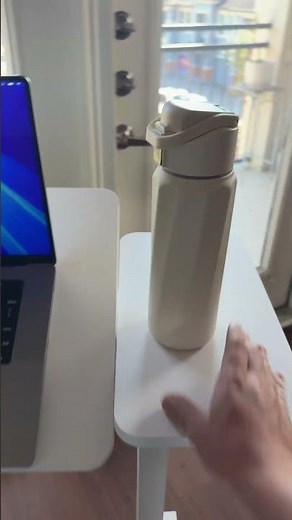 Small Standing Desk Rolling Table Adjustable Height, Laptop Mobile Stand with Wheels, Portable