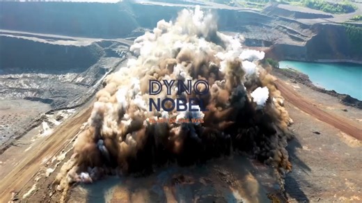 At a North American iron ore mine, Dyno Nobel achieved a successful blast of 2.8M short tons using TITAN 1000G bulk emulsion, TITAN ΔE2, DigiShot Plus electronic detonators, and TROJAN TWINPLEX boosters. Credits to @Dyno Nobel | Ing. TSAYO Bogning Gaius Marcial Page