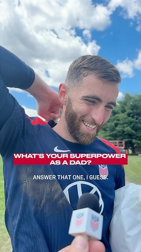 No blowouts when @tyler.adams is on diaper duty! Happy Father’s Day! | U.S. Soccer