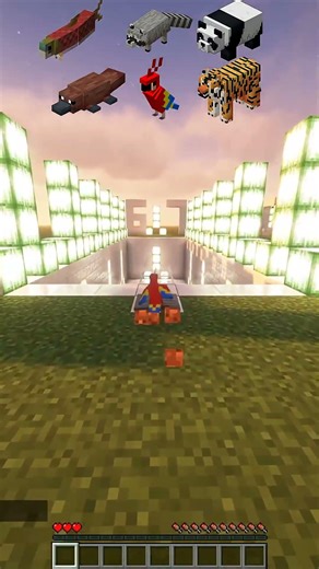 Minecraft Mob Bridge Challenge: Can They Survive the Lava? 🔥👾 #minecraft #shorts