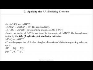 Derivation of the Section Formula