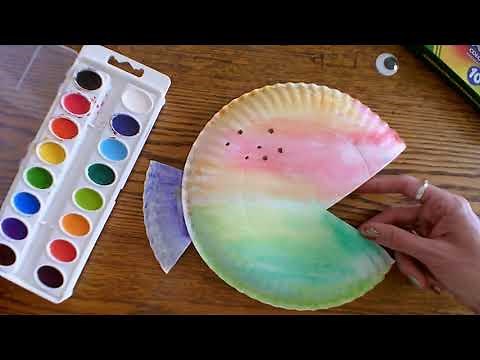 Preschool Craft Time: Paper Plate Fish Craft
