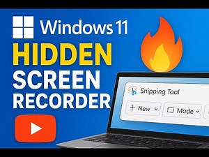 Windows 11 Hidden Screen Recorder 🔥 | Snipping Tool New Feature Explained