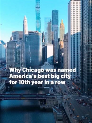 Chicago has earned a familiar honor once again, marking an impressive 10-year run, and it's a distinction many residents won't find surprising. Here's why Chicago was once again named the Best Big City in the U.S. by more than 750,000 readers of the Condé Nast Traveler magazine. #chicago #citylife #city #travel #traveling