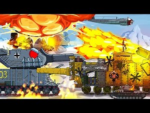 Monster Truck Cartoon for children. Tank animation. Military tank cartoon. World of tanks battles