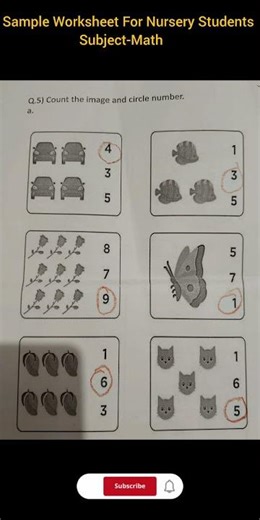 Math Worksheet For Nursery Students|#nursery|#worksheet|#maths|#shorts|#mom_of_riya