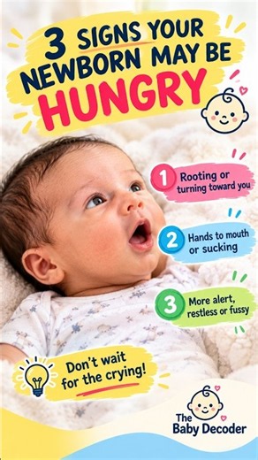 Is My Newborn Actually Hungry? 3 Real Signs #babyhungry #newborn #ParentingTips