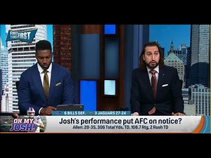 FIRST THINGS FIRST | Nick Wright DOWNPLAYS Josh Allen And The Buffalo Bills WIN | NFL
