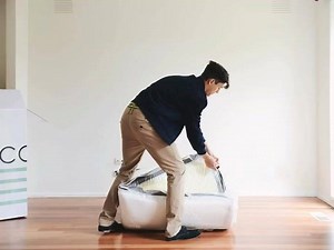 The Ecosa mattress comes vacuum-packed, unboxing the mattress is so easy :) | Ecosa Sleep