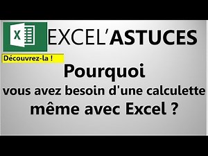 EXCEL : DÉCOUVREZ L'UTILITÉ DE LA CALCULETTE DANS EXCEL #42