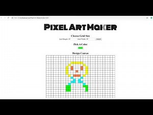 Pixel Art Maker In JavaScript With Source Code | Source Code & Projects