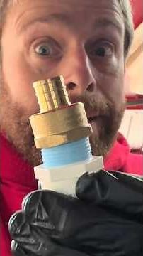 THIS is how you start a BRASS to PVC threaded connection RIGHT the FIRST TIME!!!
