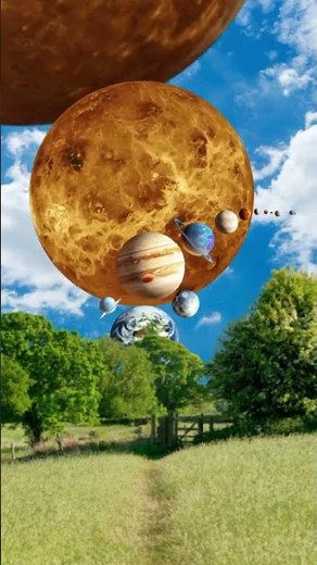 3D Animation | Solar System Size In Perspective |Space #space #planet