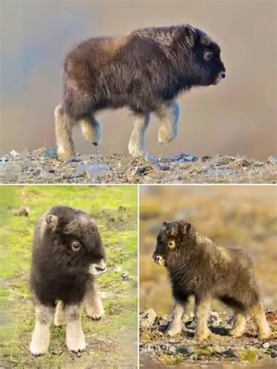 This is a MUSK-OX CALF, the fluffiest arctic warrior! read more comm | Wonderful Animals