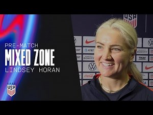 PRE-MATCH MIXED ZONE: Lindsey Horan | July 12, 2024