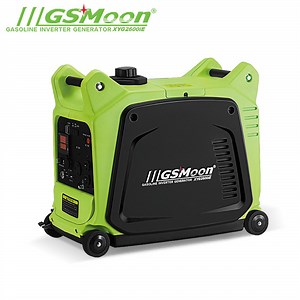 [Hot Item] 2.6kw Lightest Compact Mobile Wheel Electric Manual Remote Start Portable Gasoline Generator Set