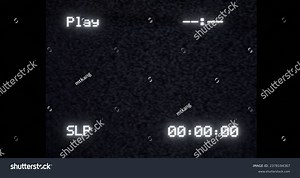 Vhs Video Player Screen Vintage Effect Stock Illustration 2378194367 | Shutterstock