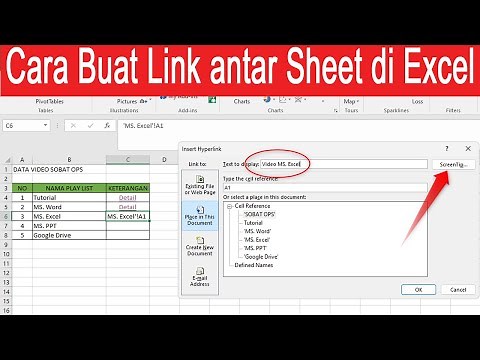 Cara Membuat Link antar Sheet di Excel
