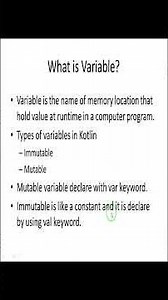 Variable and Data Types is Kotlin - Part 1 | Dr. Vipin Classess #kotlin