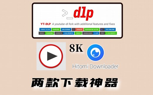 软件推荐 适合新手 轻松上手操作的两款免费而强大的 下载工具