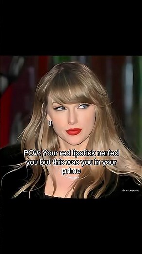Pov : Your Red ‪@usmaxxing‬ Lipstick Nerfed You But #taylorswift #actress #beauty #fyp #bp