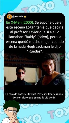 La escena quedó mucho mejor cuando Hugh Jackman le dijo “Ruedas” 💀 #curiosidades