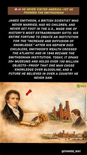 🧠🇺🇸 He Never Visited America—Yet He Founded the Smithsonian