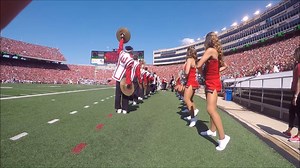11K views · 373 reactions | Our drumline loves joining the dance team to go around Camp Randall during the third quarter and perform Pom Beat together. Watch the video to see them in action! | Badger Band: The University of Wisconsin Marching Band | Facebook