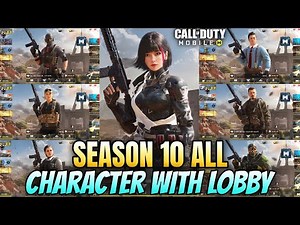 Season 10 Upcoming All Free & Paid Character with Lobby Leaks 2025 | Codm S10 Free Skins Leaks 2025