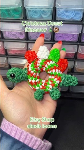 Rainbow Loom Donut Dinosaur🎄🍩🦕