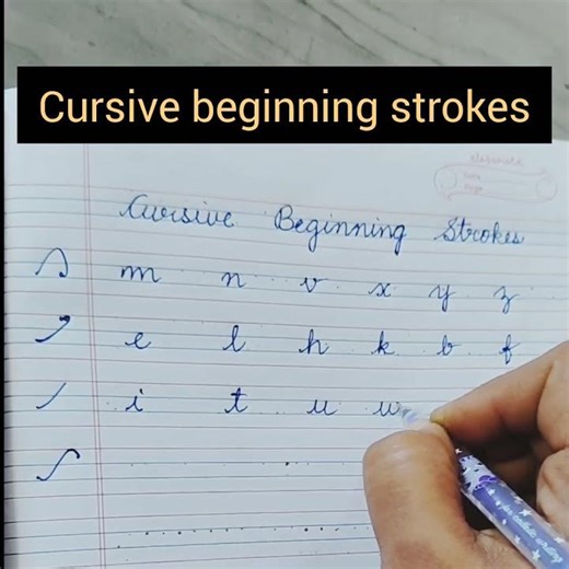 How to write cursive beginning strokes,#handwriting #how to write cursive writing