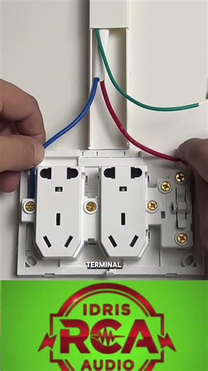 Cable Tutorial: 1 Switch + 2 Sockets #electricity #electroniccomponents
