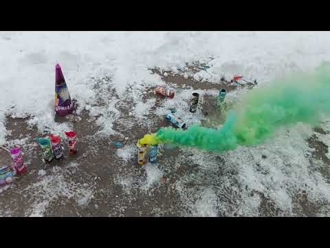 ✅Smoking fountain Sky Blue 💙 & Yellow 💛 Ma0509 Maxsem fireworks✅#smokefountain#тест димів#