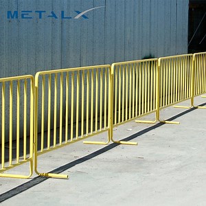 [Hot Item] Customized Metal Barricade Traffic Safety Bar Steel Crowd Control Barrier Event Safety Barriers for Sale