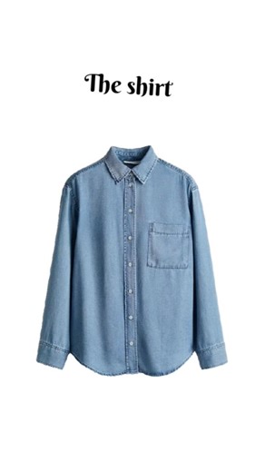 Effortless Denim Layers: Blue Shirt & White Denim Look ✨ #ootdguide #shorts #1000subscriber