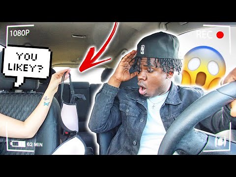 Removing ALL MY CLOTHES While My Boyfriend Drives To See His Reaction!! *EPIC REACTION*