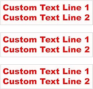 VSE Custom Sign Riders (3 Pcs) | 24x6 inch, Double Sided, .040 Aluminum with Rounded Corners | Personalized with Multiple Text Colors & Font Options | for Any Business, Event, or Personal Use