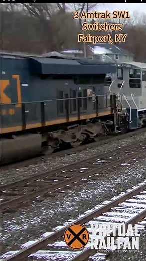 3 Amtrak SW1 Switchers Fairport, NY