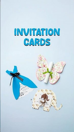 DIY Invitation Cards 💌 | Easy Handmade Card Ideas | Beautiful Paper Craft #Shorts