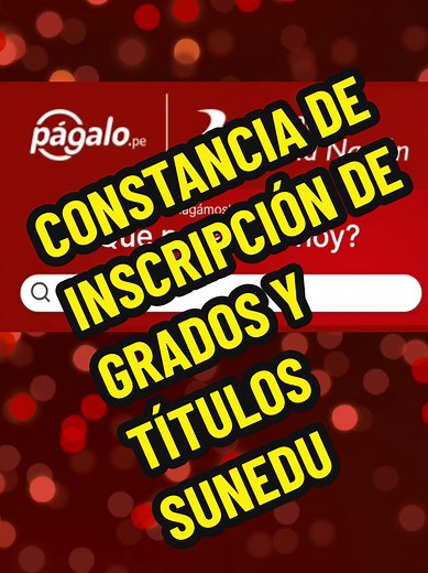 Obtén tu Constancia de Inscripción en SUNEDU