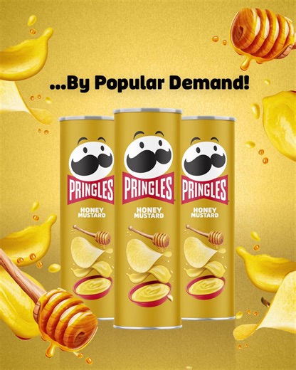 6.6K views · 275 reactions | It’s back! You popped off in the comments, so we’re popping off with the return of Pringles Honey Mustard! Fall back in love with the tangy, subtly sweet flavor at a store near you. | Pringles | Facebook