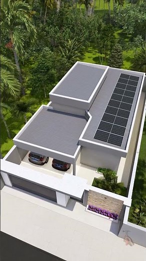 Casa 3D com Pé Direito Alto e Ambientes Integrados | 2 Quartos + Sala Separada