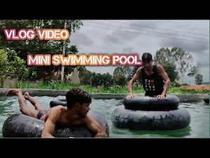 Mini Swimming Pool Vlogs 🏊🏄🥰