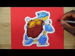 How To Draw BLASTOISE | Pokémon | Step By Step Tutorial | DeMoose Art