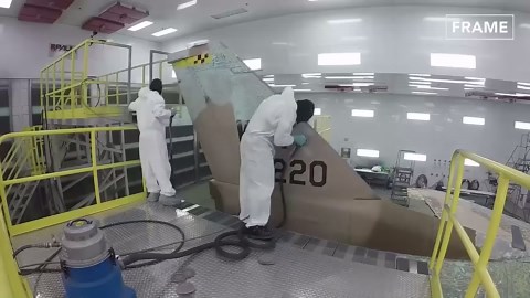 The awesome process of painting US Air Force jets