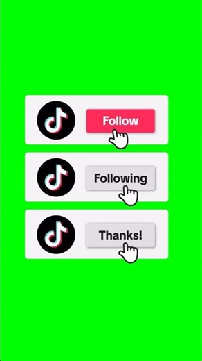 2 FREE TikTok Follow Buttons! 🎁 (Green Screen)
